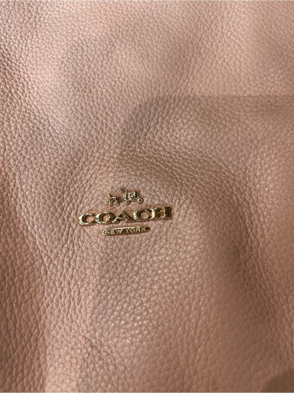 Coach Blush Pink Pebbled Leather Shoulder Bag - Picture 12 of 14